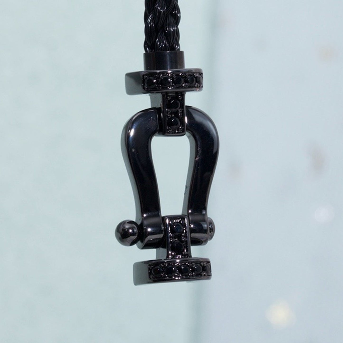 [Vintora]FORCE LARGE SERIES HORSESHOE BLACK SAMURAI BRACELET