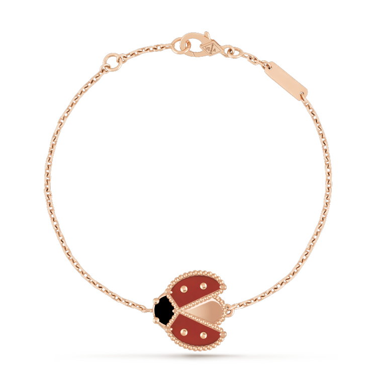 [Vintora]LUCKY SPRING 1 MOTIF PINK GOLD BRACELET