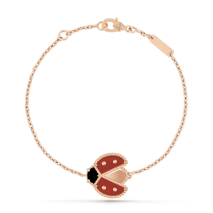 [Vintora]LUCKY SPRING 1 MOTIF PINK GOLD BRACELET