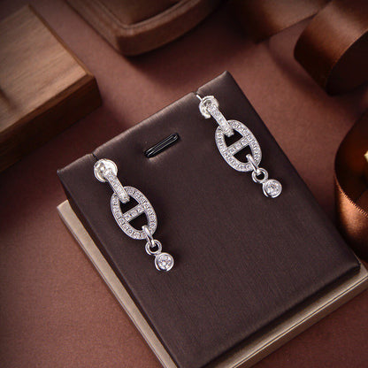 [Vintora]HM CHAINE DIAMOND EARRINGS