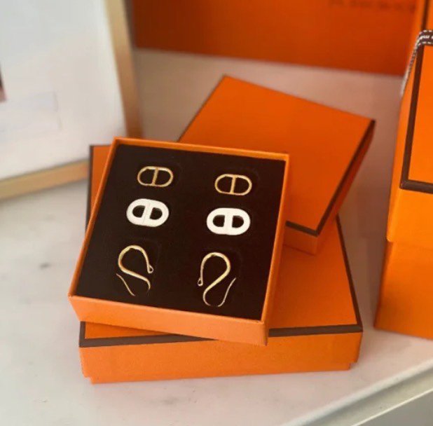 [Vintora]HM O'MAILLON GOLD EARRINGS