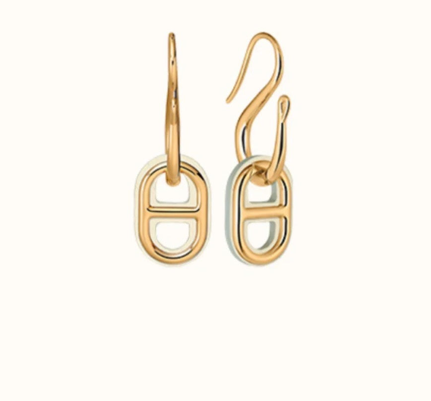[Vintora]HM O'MAILLON GOLD EARRINGS