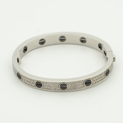 [Vintora]LOVE BRACELET 6.1MM DIAMOND-PAVED CERAMIC
