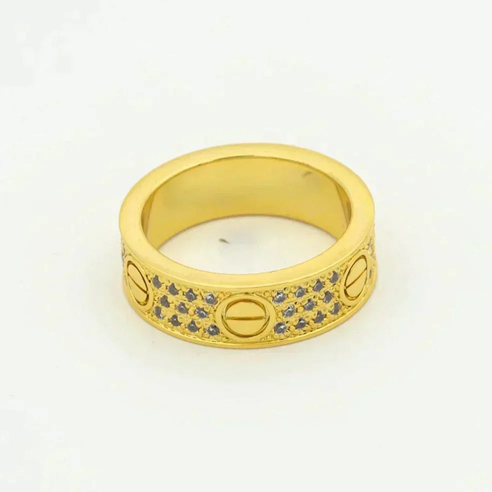 [Vintora]LOVE RING 5.5MM DIAMONDS PAVED