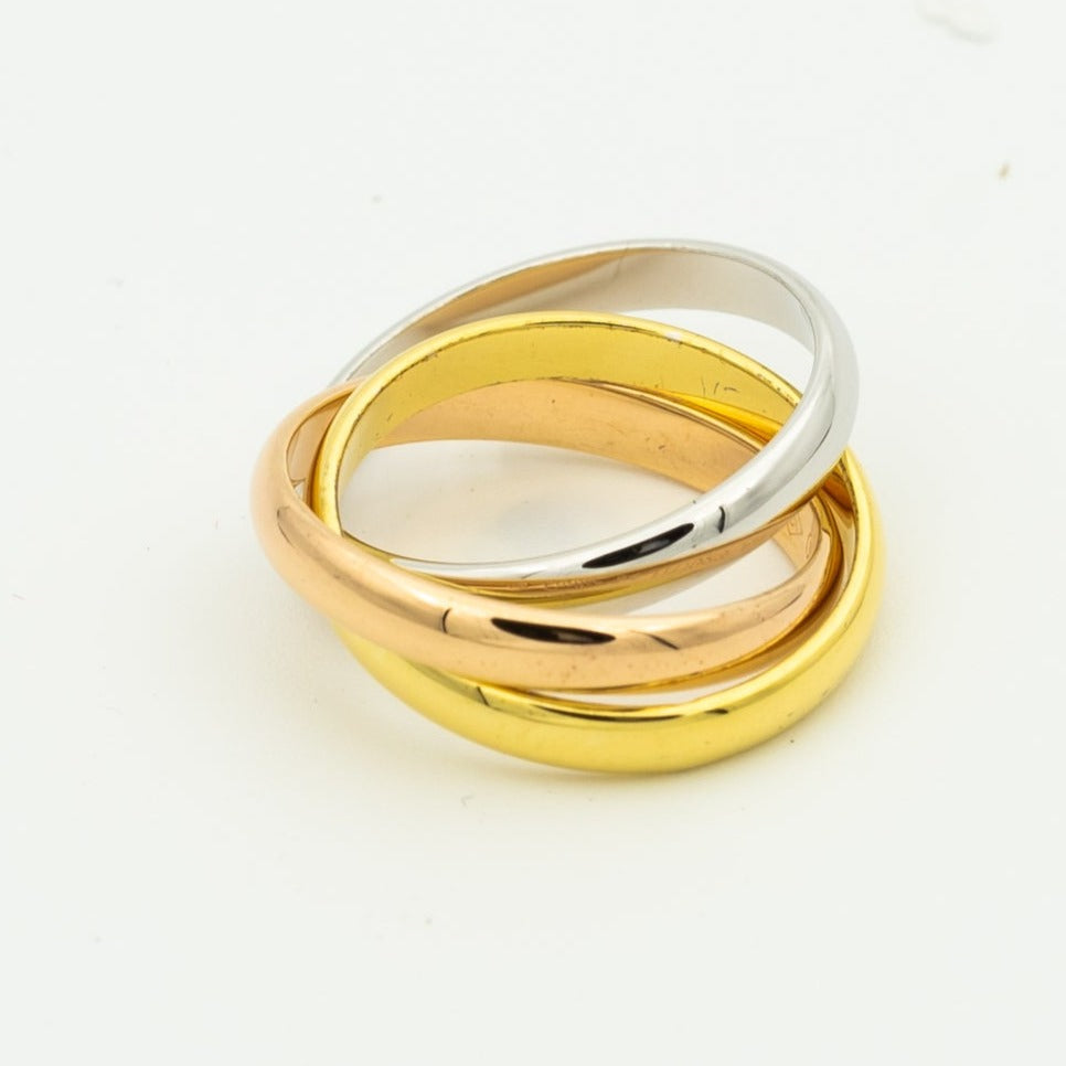 [Vintora Jewelry]TRINITY RING GOLD PINK GOLD SILVER