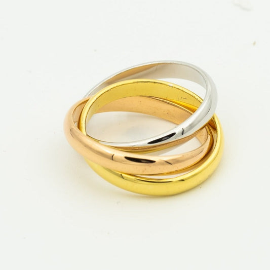 [Vintora Jewelry]TRINITY RING GOLD PINK GOLD SILVER