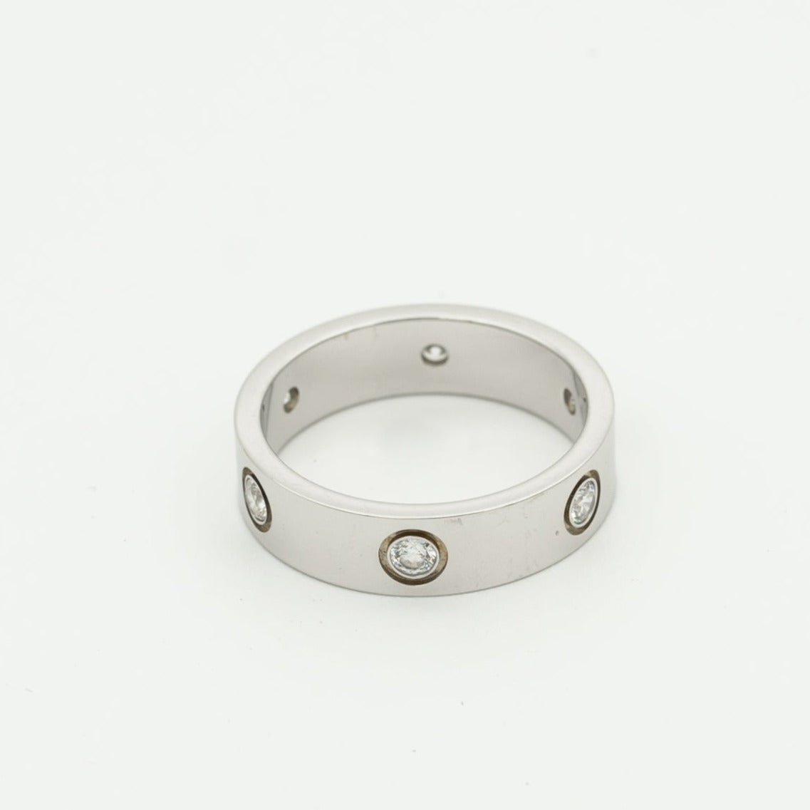 [Vintora]LOVE RING 5.5MM 6 DIAMONDS SILVER