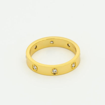 [Vintora]LOVE RING 3.6MM 8 DIAMONDS