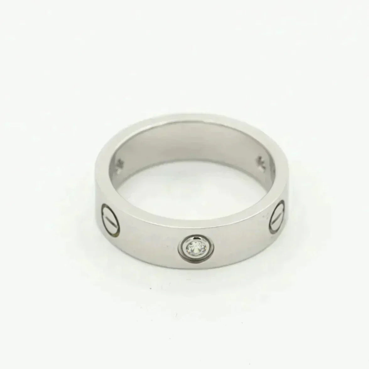 [Vintora]LOVE RING 5.5MM 3 DIAMONDS SILVER