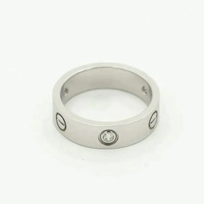 [Vintora]LOVE RING 5.5MM 3 DIAMONDS SILVER