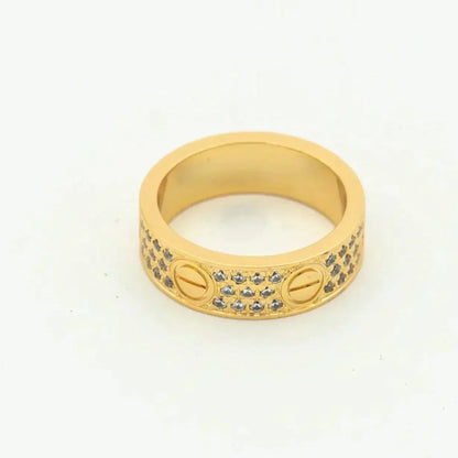 [Vintora]LOVE RING 5.5MM DIAMONDS PAVED
