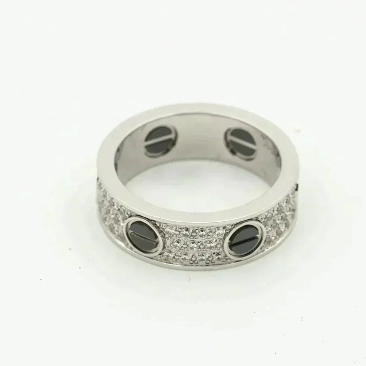 [Vintora]LOVE RING 5.5MM DIAMONDS PAVED CERAMIC