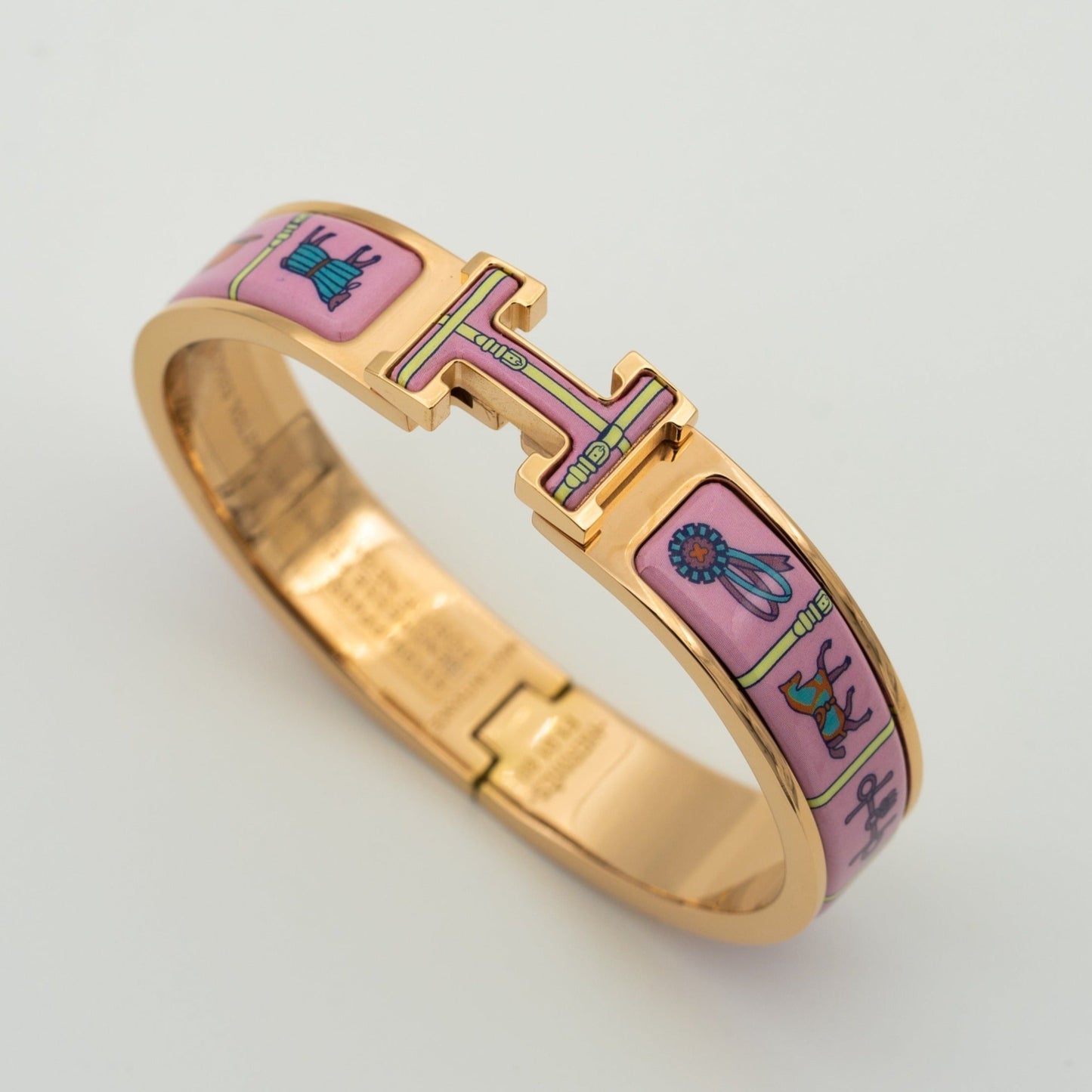 [Vintora]H PINK GOLD BRACELET PINK CERAMIC