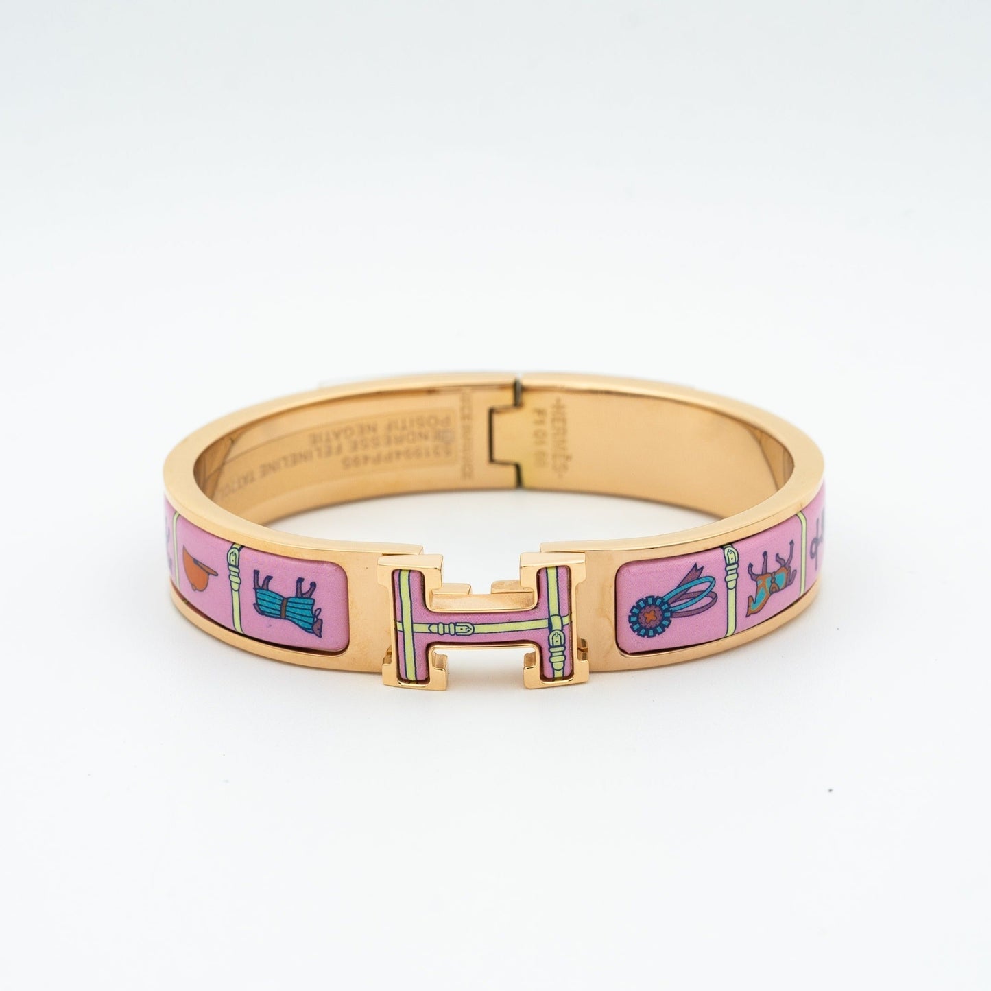 [Vintora]H PINK GOLD BRACELET PINK CERAMIC