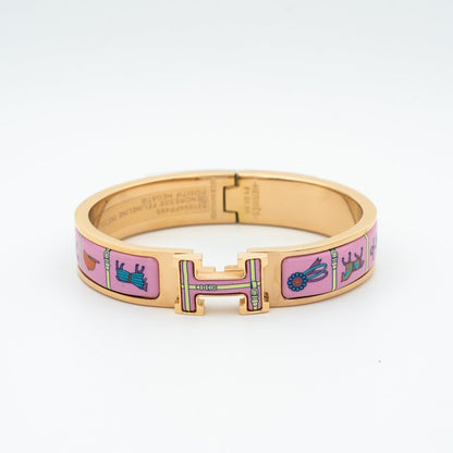 [Vintora]H PINK GOLD BRACELET PINK CERAMIC