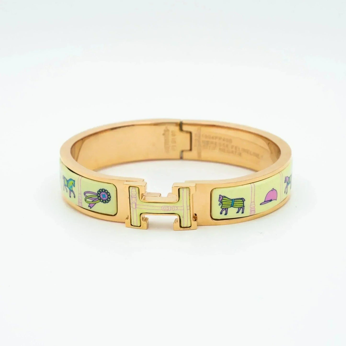 [Vintora]H PINK GOLD BRACELET CREAM CERAMIC