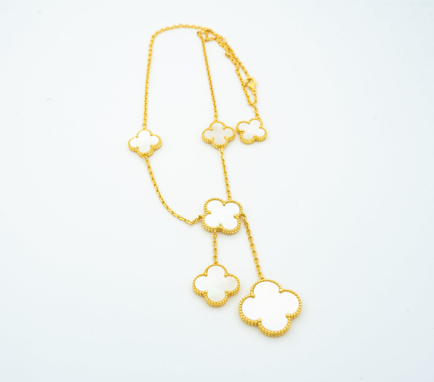 [Vintora]CLOVER MOTHER OF PEARL NECKLACE 6 MOTIF