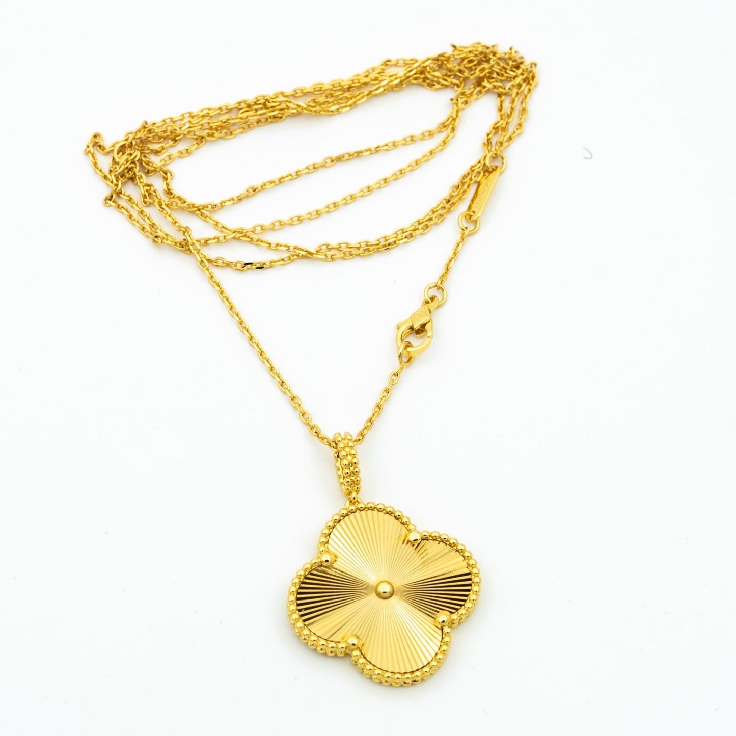 [Vintora]CLOVER 25MM PEDANT NECKLACE GOLD