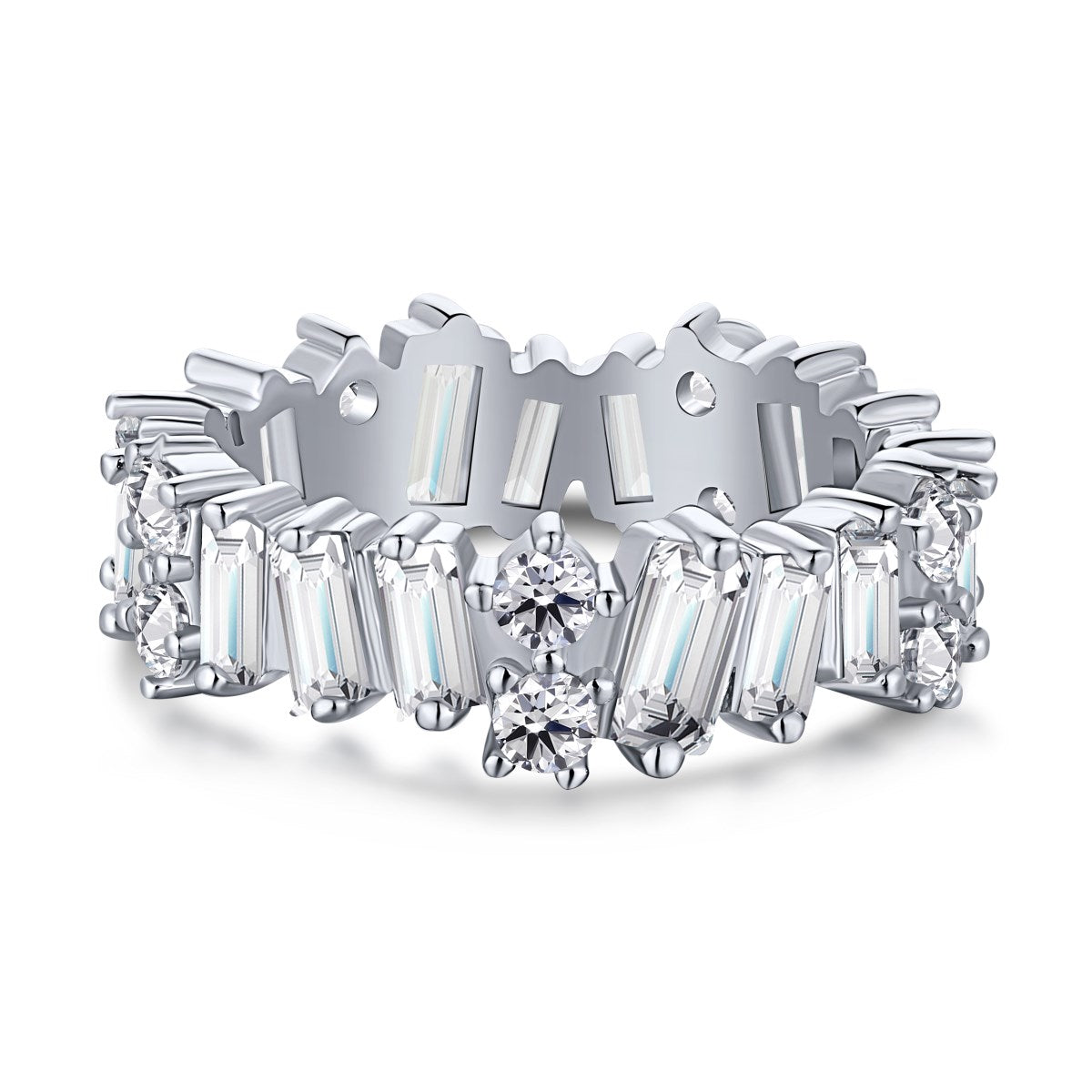 [Vintora Jewelry]Delicate Multi Shape Tennis Ring