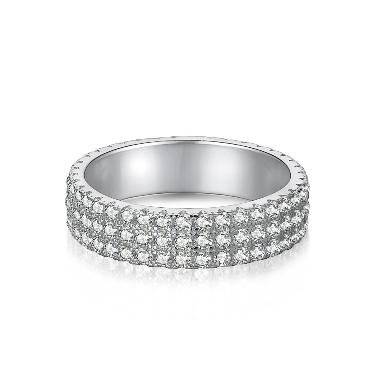 [Vintora Jewelry]Dainty Round Cut Tennis Ring