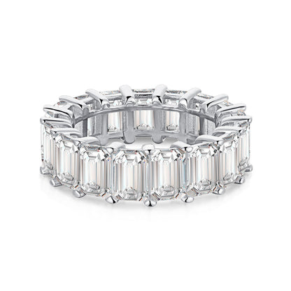 [Vintora Jewelry]0.75 Carat Elegant Emerald Cut Tennis Ring