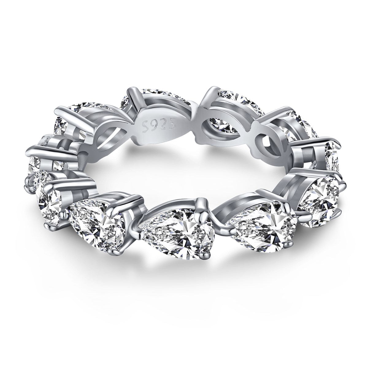 [Vintora Jewelry]Exquisite Pear Cut Tennis Ring