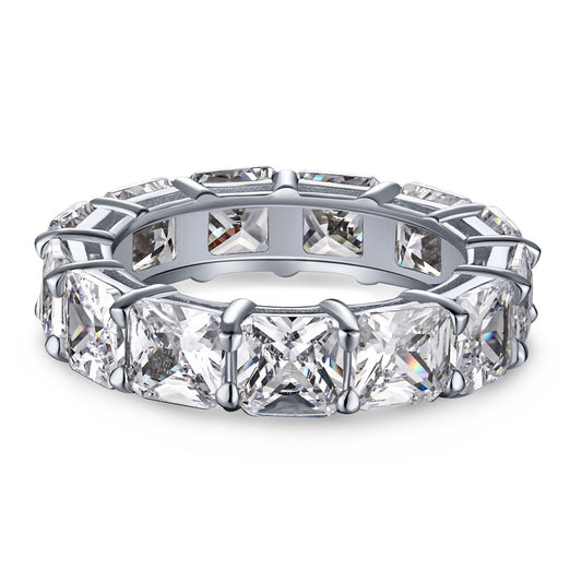 [Vintora Jewelry]Elegant Princess Cut Tennis Ring