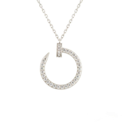 [Vintora]JUSTE NECKLACE SILVER DIAMONDS