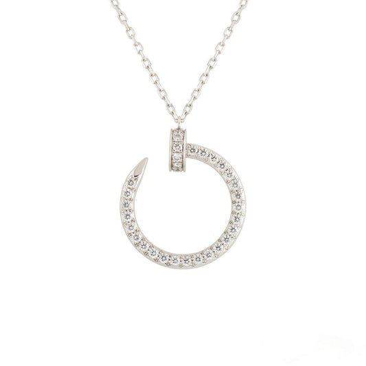 [Vintora]JUSTE NECKLACE SILVER DIAMONDS