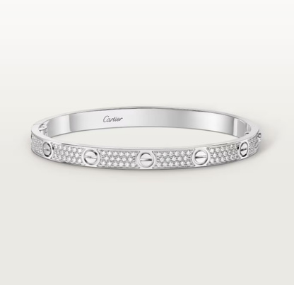 [Vintora]NEW-LOVE-4.8MM-Width Diamond-Studded Bracelet