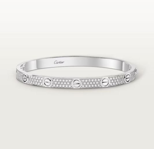 [Vintora]NEW-LOVE-4.8MM-Width Diamond-Studded Bracelet