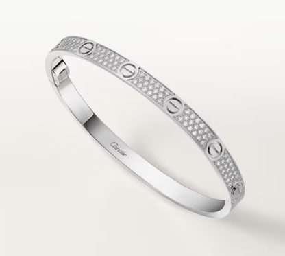 [Vintora]NEW-LOVE-4.8MM-Width Diamond-Studded Bracelet