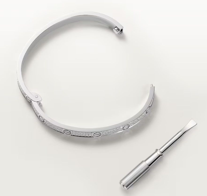 [Vintora]NEW-LOVE-4.8MM-Width Diamond-Studded Bracelet