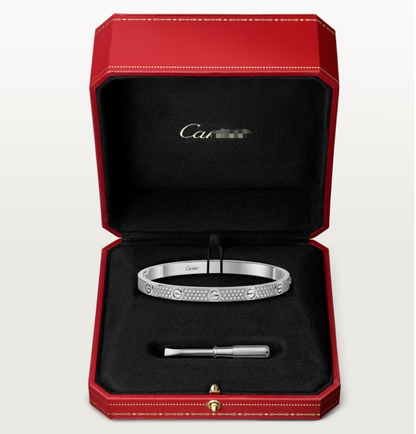 [Vintora]NEW-LOVE-4.8MM-Width Diamond-Studded Bracelet