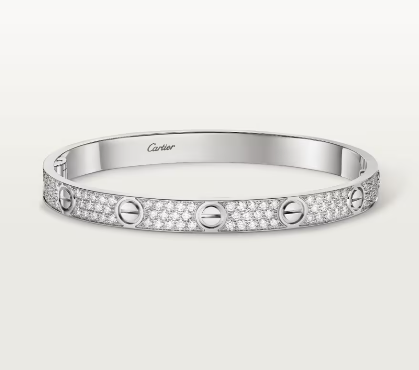 [Vintora]NEW-LOVE-6.1MM-Width Diamond-Studded Bracelet