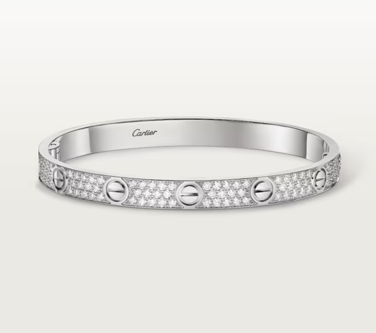 [Vintora]NEW-LOVE-6.1MM-Width Diamond-Studded Bracelet
