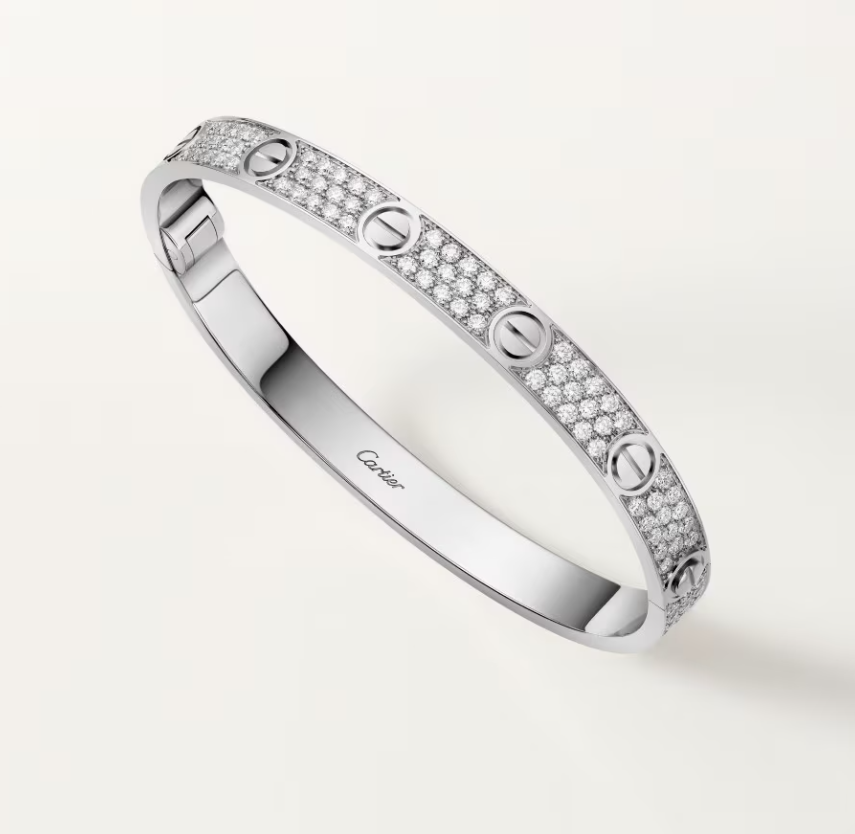 [Vintora]NEW-LOVE-6.1MM-Width Diamond-Studded Bracelet