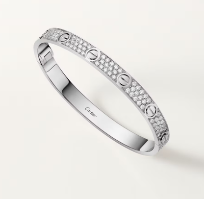 [Vintora]NEW-LOVE-6.1MM-Width Diamond-Studded Bracelet