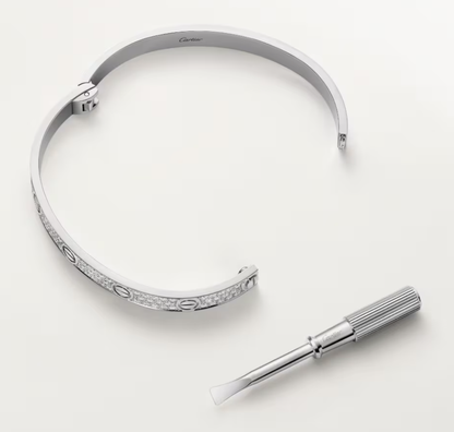 [Vintora]NEW-LOVE-6.1MM-Width Diamond-Studded Bracelet