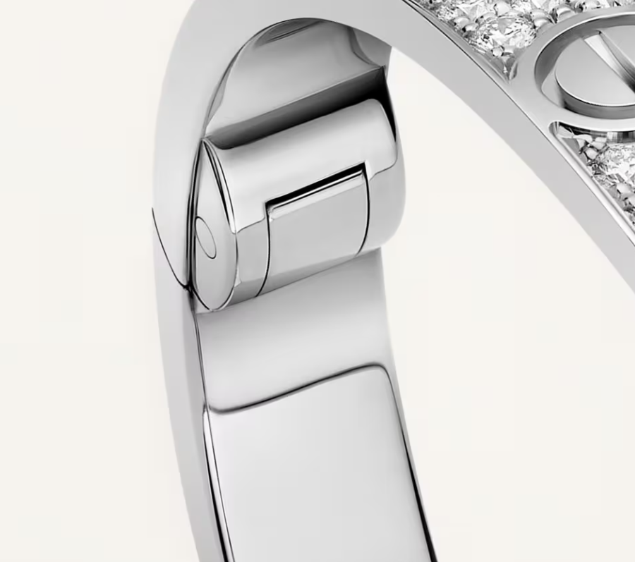 [Vintora]NEW-LOVE-6.1MM-Width Diamond-Studded Bracelet