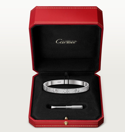 [Vintora]NEW-LOVE-6.1MM-Width Diamond-Studded Bracelet