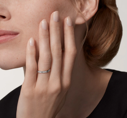 [Vintora]LOVE RING 2.6mm-wide full-diamond ring silver