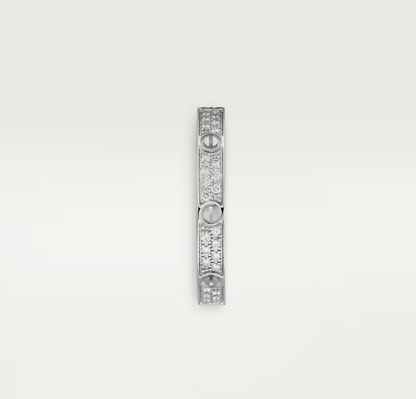 [Vintora]LOVE RING 2.6mm-wide full-diamond ring silver