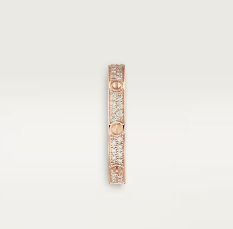 [Vintora]LOVE RING 2.6mm-wide full-diamond ring Vintora Gold