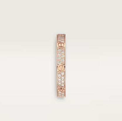[Vintora]LOVE RING 2.6mm-wide full-diamond ring Vintora Gold