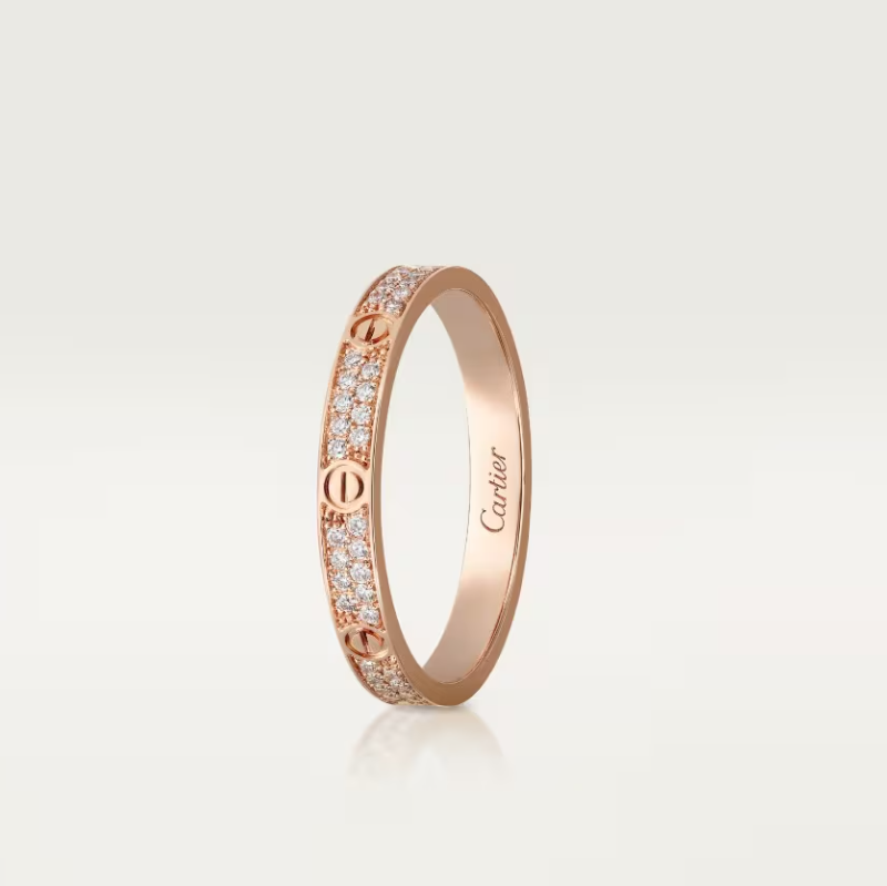 [Vintora]LOVE RING 2.6mm-wide full-diamond ring Vintora Gold