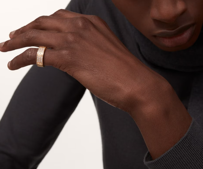 [Vintora]LOVE RING 6.5mm-wide full-diamond ring Vintora Gold