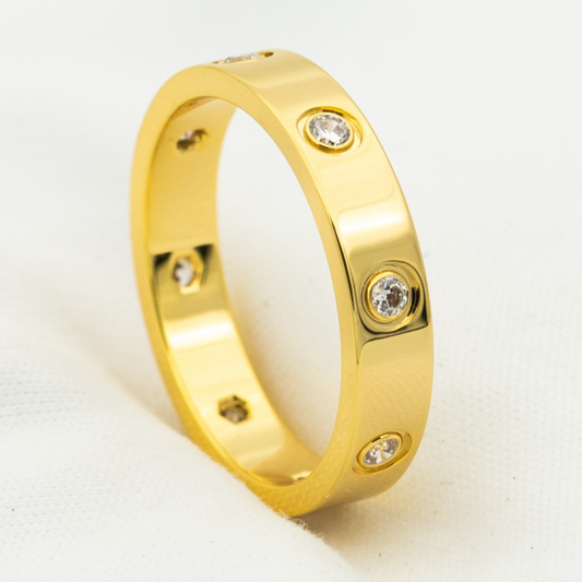 [Vintora]LOVE RING 3.6MM 8 DIAMONDS