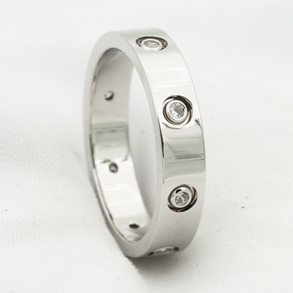 [Vintora]LOVE RING 3.6MM 8 DIAMONDS