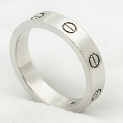 [Vintora]LOVE RING 4MM 1 DIAMOND SILVER